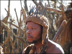 Zulu krijger Shakaland Zuid Afrika